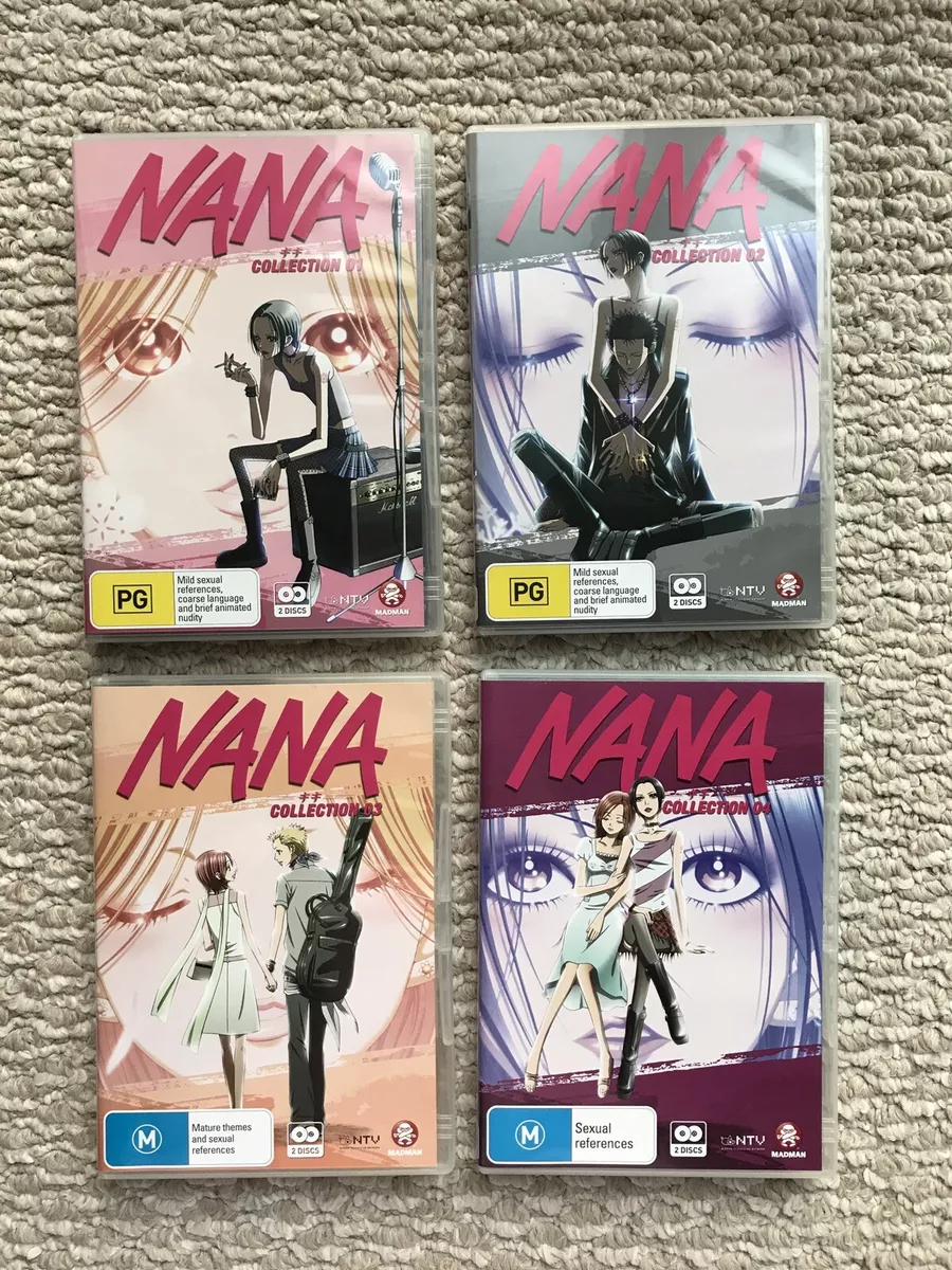 NANA anime Complete DVD Collection NEW(Vol.1-4) Uncut PAL Version +GIFT For  Sale