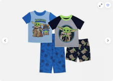 Disney Boy's Star Wars Mandalorian Graphic 4 Piece Pajama Set SIZE:3T NWT