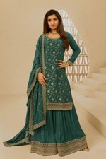 Designer Pakistani Salwar Kameez Ready made Suits Indian Wedding Party 3 Piece L