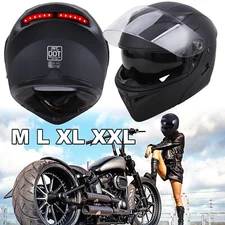 DOT Flip Up Full Face Modular Motorcycle Racing Street Bike Adult Helmet M~XXL