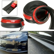 Protector de goma divisor de labios para parachoques delantero de coche alerón cenefa barbilla negro