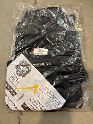 Lexus 2022-2025 NX250/350/h/450h Genuine Black Carpet Floor Mats 4 piece, NEW! - Picture 2 of 2