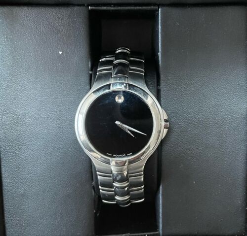 Mens Movado 84 e7 1980 Museum Wristwatch - Afbeelding 1 van 7