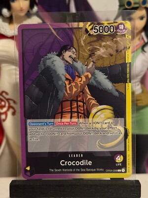 One Piece CG Crocodile OP04-058 Kingdoms of Intrigue Leader! | eBay