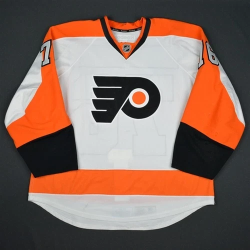 2015-16 Chris VandeVelde Philadelphia Flyers Game Used Worn Hockey NHL Jersey