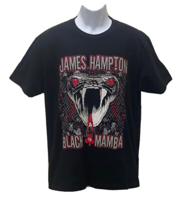 MMA Kajupit Fight Team THE BLACK MAMBA James Hampton T-Shirt Black Size L