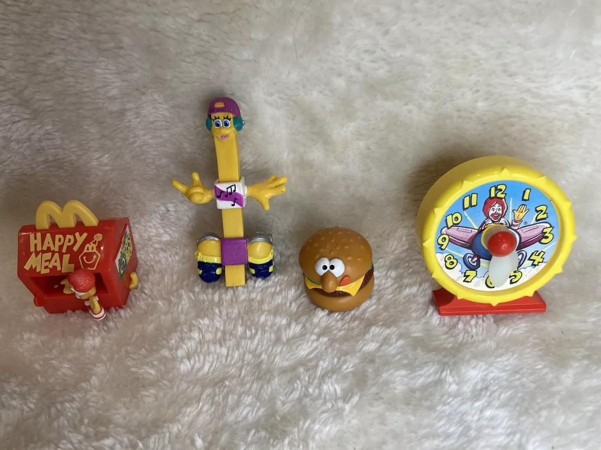 Lot of 4 Vintage Mcdonalds toys early 90s late 80s Rare Ronald Mcds bendy