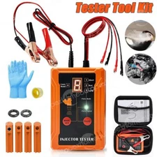 Universal Fuel Injector Tester Cleaner Adapter Set 12V Car DIY Cleaning Tool Kit