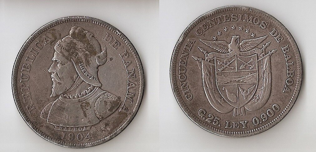 Panama 50 CENTESIMOS 1904 Rare!!! | eBay