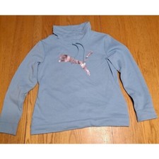 Hoodie puma light blue size large kids
