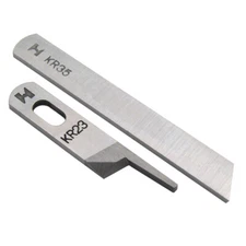 1SET Upper & Lower Knife FOR OVERLOCK SEWING MACHINES SIRUBA 737 / 747 / 757
