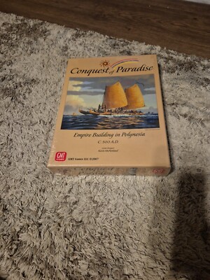 CONQUEST OF PARADISE Empires of Polynesia 500 A.D. - 1st Edition GMT Games New