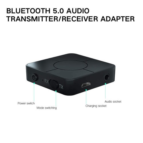 KN326 (BT)Blue-tooth 5.0 Trasmettitore Ricevitore Wireless Adattatore Audio BN - Photo 4/9
