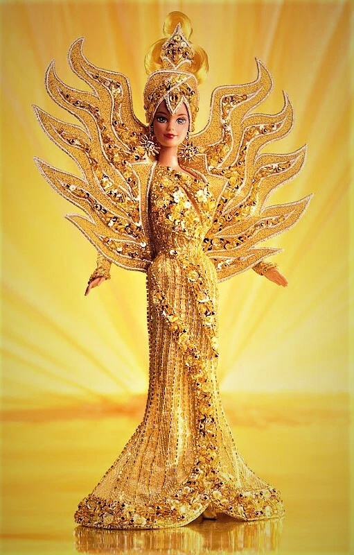 Goddess of The Sun Barbie Doll Bob Mackie 1995 Mattel 14056