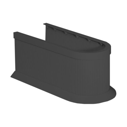 Fackelmann Siphonverkleidung Schwarz für Waschbecken aus Kunststoff Badzubehör - Bild 1 von 1