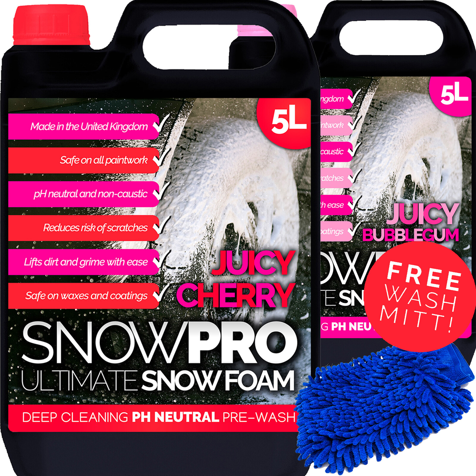 Snow Foam Shampoo Car Care Wax 10L Litre Wash Kit Soap Detailing pH Neutral