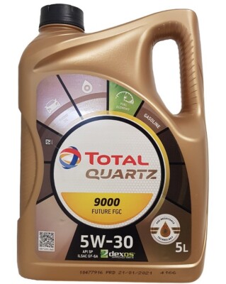Total Quartz 9000 Future FGC 5W-30  API SP, GM Dexos1 Gen3. 5 Liter Motoröl
