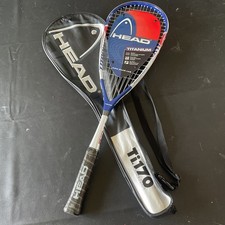 HEAD Ti.170 Intellifiber Titanium Squash Racquet w/ Case Blue Red Intelligence