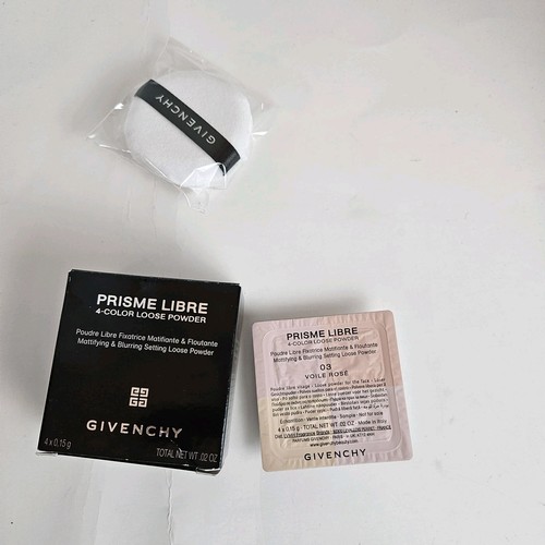 Nib Givenchy Prism libre 4- Color Loose Powder- 03 Voile Rose Sampler - Picture 4 of 11