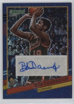 2022 Panini Donruss Optic Choice Black Gold Prizm /8 Bob Dandridge Auto HOF 9l4