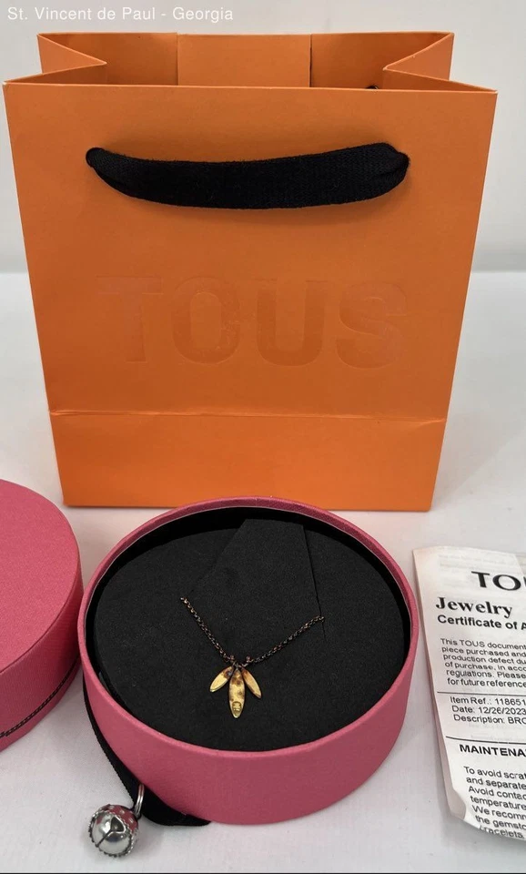 Brazalete Tous Link Vintage Tono Oro Plata Esterlina 925 con Bolsa Caja y Certificado de Autenticidad Excelente Foto 4 de 4