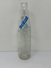 Vintage 1980 Glass Sunkist Soda Pop Bottle 10oz Empty A0