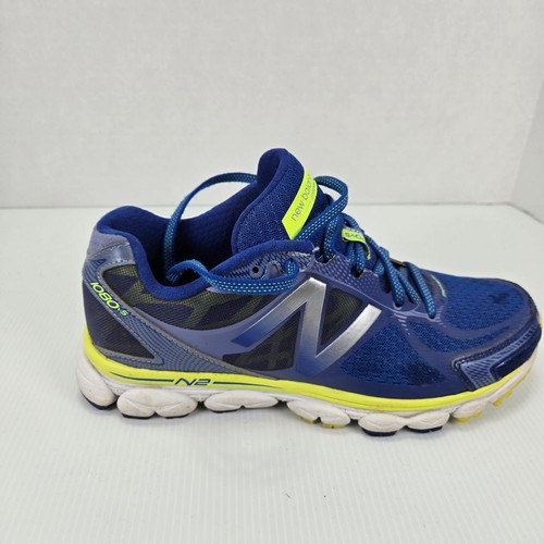 New Balance Running Athletic Sneakers Blue Yellow N2 Cushioning Women's US 8.5 - Picture 4 of 15