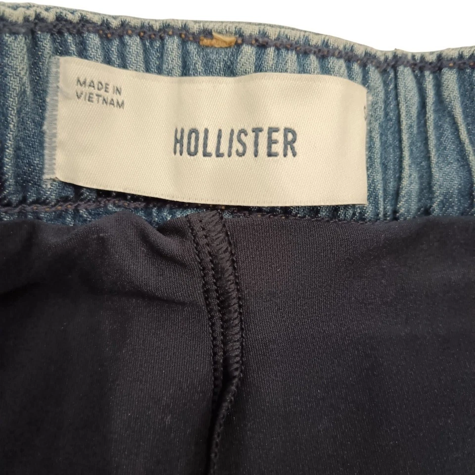 Holister Skirt Size Small Blue Cotton Women's Short Denim Shorts Layer Preloved - Image 2 of 4