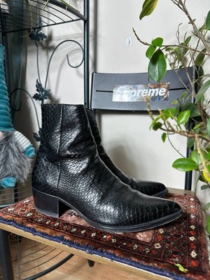 AMIRI BOOTS SNAKESKIN LEATHER SIZE 44