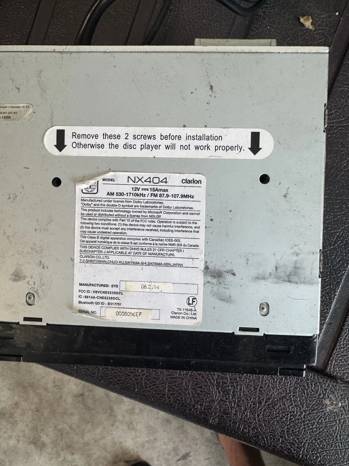 Receptor multimedia para coche Clarion NX404  Foto 2 de 2
