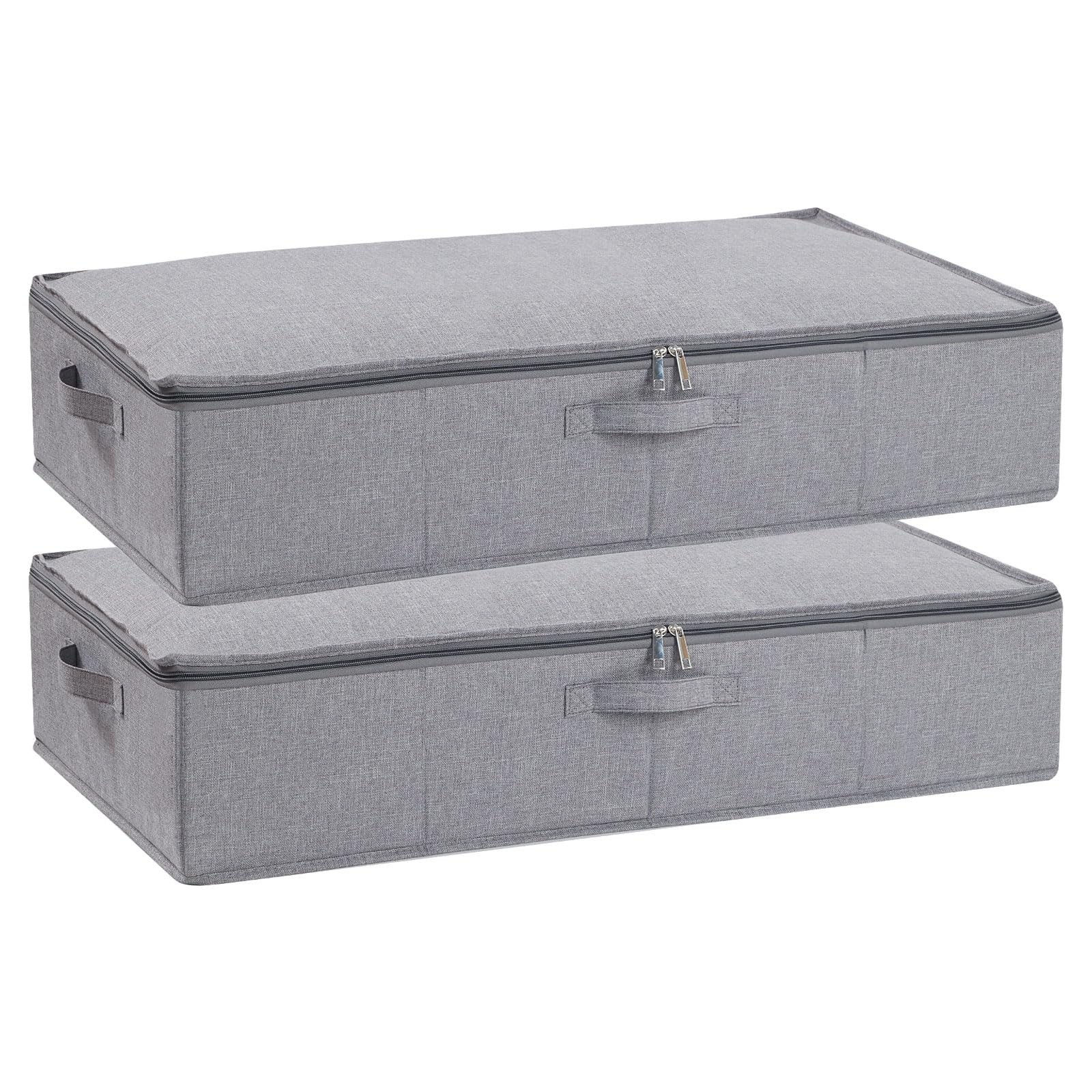 Under Bed Storage Containers, 23.6 x 11.8 x 5.9 Inch Collapsible Clothes Orga...-image