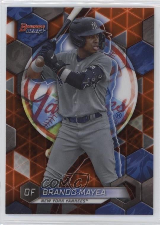 2023 Bowman's Best Top Prospects Orange Refractor 25/25 Brandon Mayea 1n5s