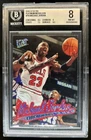1996 Fleer Ultra Michael Jordan Platinum Medallion #P-16 Bulls BGS 8