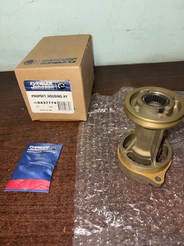 NOS OMC OEM EVINRUDE JOHNSON 0437774 PROP SHAFT HOUSING ASSEMBLY B473 ...