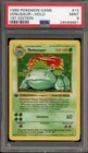 Pokemon Venusaur Base Set Shadowless 1st Edition Holo Rare #15 PSA 9 Mint
