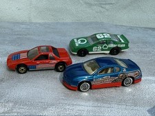 Hot Wheels Diecast 1:64 Race Car Lot Pontiac Fiero, Thunderbird, Monte Carlo