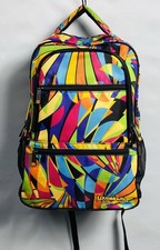 Loudmouth Multicolored Backpack Bag 17X13 lots of pockets