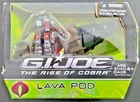 G.I. Joe Rise of Cobra Lava Pod with Volcano Viper action figure 3.75"