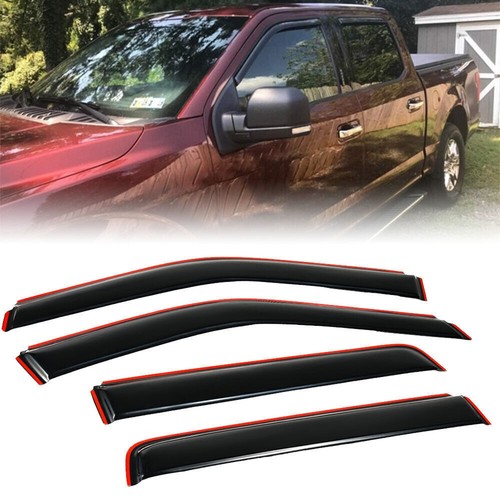 For FORD F-150 2015-2022 2023 2024 2025/F-150 Raptor 2017-2024 2025 Extended Cab Pickup SuperCab Wind Deflectors Rain Guards - 34