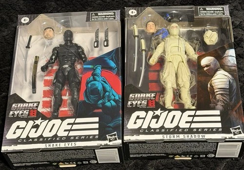 Hasbro G.I. Joe Classified Series Snake Eyes & Storm Shadow Boxed Action Figures