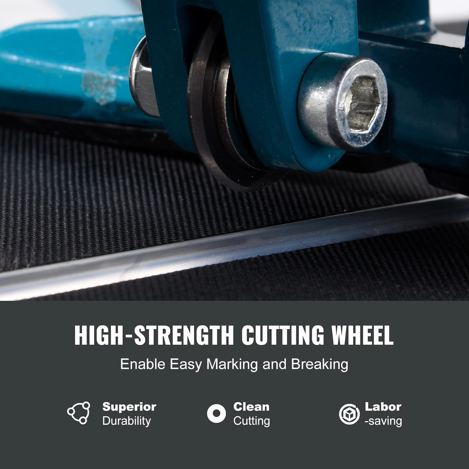 NTUD 48" Manual Tile Cutter 1200mm Ceramic Floor Tile Cutter W/ Laser Guide