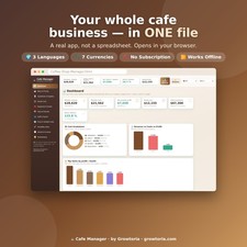 Coffee Shop Cafe Software Menu Pricing Profit Cost Calculator Barista App