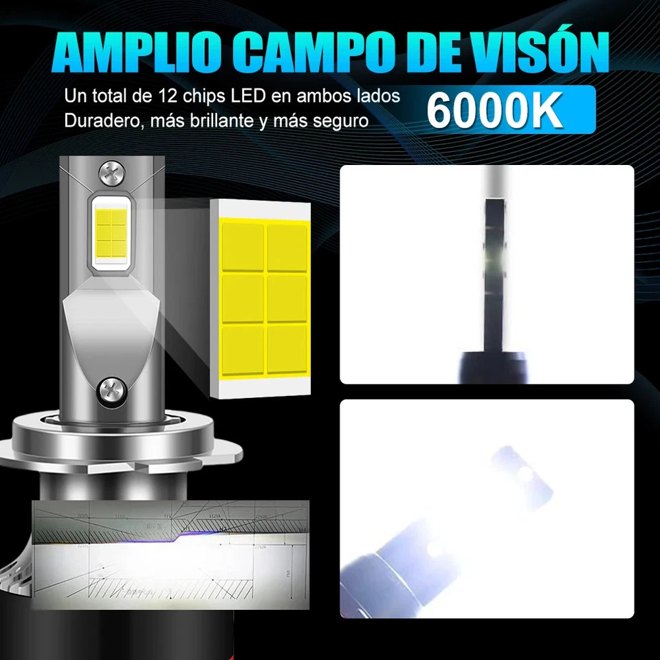 H11 H7 Led H1 HB4 HB3 9005 9006 H9 H8 Lamp 6000K Car Headlight Bulb High Quality - Image 4 of 4