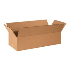 Aviditi 24106 Flat Corrugated Cardboard Box 24" L x 10" W x 6" H, Kraft, For ...