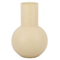 INNA-Glas Dekovase Orbis, Elfenbein-Matt, 30Cm, Ø22Cm