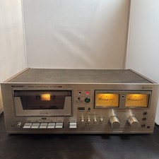Sharp RT-1165 Stereo Cassette Deck Works Needs Maintenance/Minor Repair w/Manual