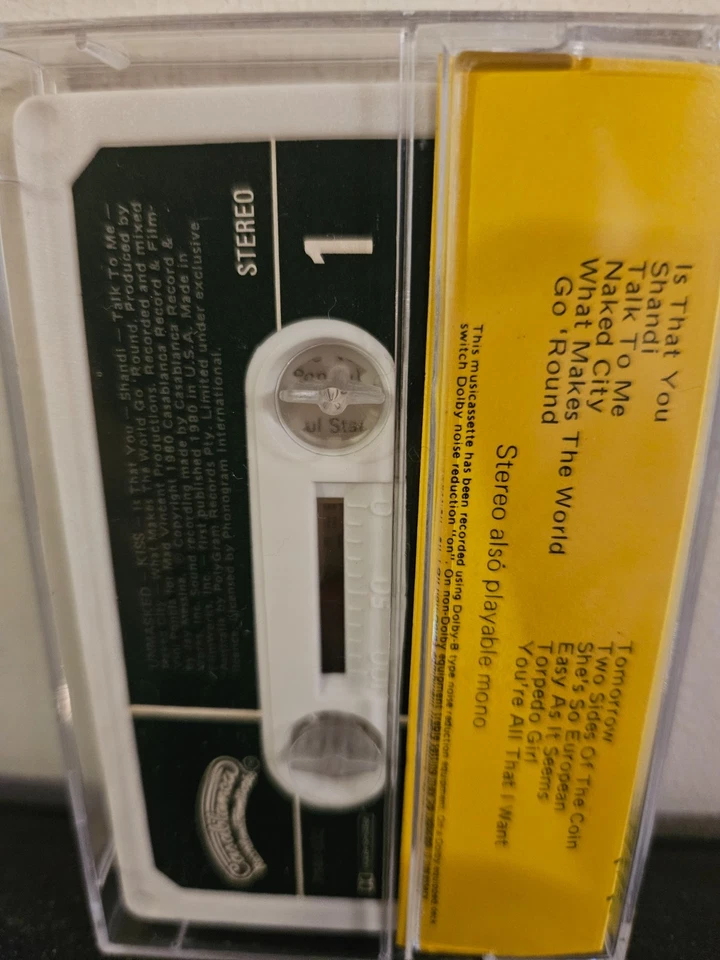 KISS Unmasked 1980 CASSETTE TAPE PAUL STANLEY GENE SIMMONS HARD ROCK - Image 4 of 4