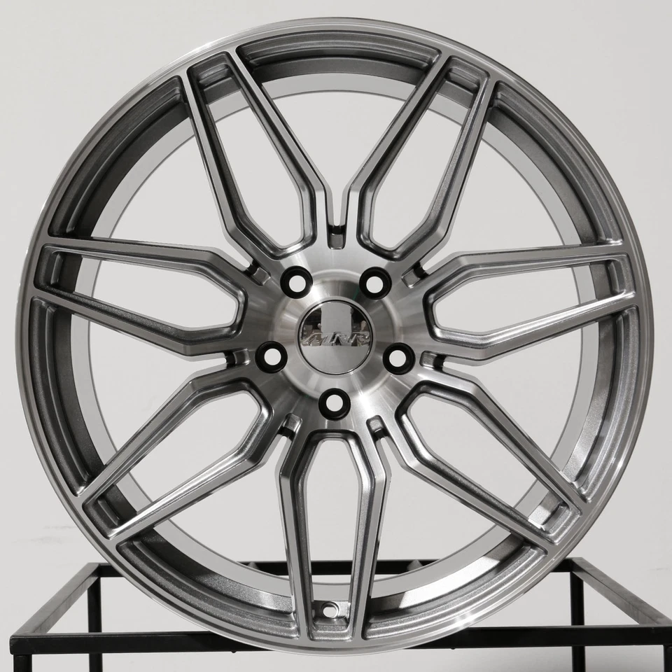 4-Nuevo 20" Rep Style Fit Rueda Camaro 20x10/20x11 5x120 23/43 Pistola Metal Escalonada Foto 3 de 4