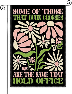 Some of Those That Burn Crosses Garden Flag, Double Sided Yard Farmhouse Porch L