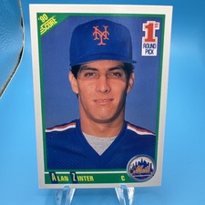 1990 Score #671 Alan Zinter Rookie Card New York Mets. rookie card picture